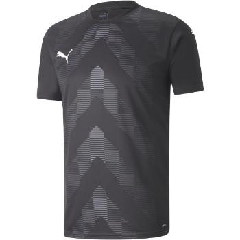 Puma TEAMGLORY JERSEY TEE Pánské fotbalové triko, černá, velikost