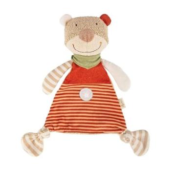 sigikid®snuffle cloth bear brown striped vanilla