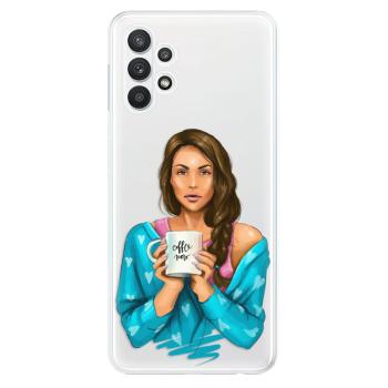 Odolné silikonové pouzdro iSaprio - Coffe Now - Brunette - Samsung Galaxy A32 5G