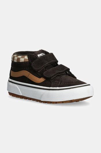 Dětské semišové tenisky Vans MTE SK8-Mid Reissue hnědá barva, VN000D10BF21