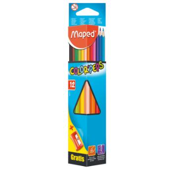 Pastelky trojboké  Maped Color Peps 12ks+ořezávátko