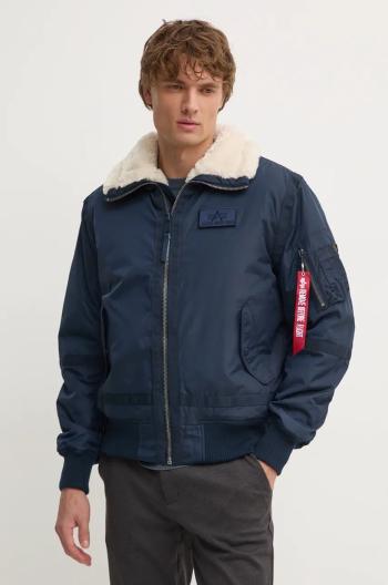 Bomber bunda Alpha Industries B15-3 TT tmavomodrá barva, zimní