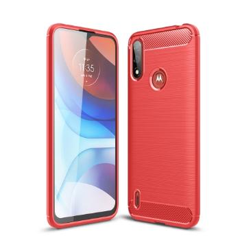 FLEXI TPU Kryt Motorola Moto E7 Power / E7i Power červený