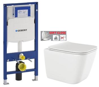 GEBERIT Duofix bez tlačítka + WC INVENA PAROS  + SEDÁTKO 111.300.00.5 RO1