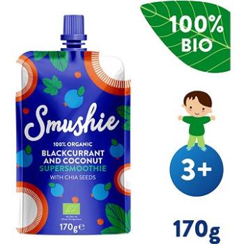 SALVEST Smushie BIO Ovocné smoothie s černým rybízem, kokosovým mlékem a chia semínky (170 g) (4740073072622)