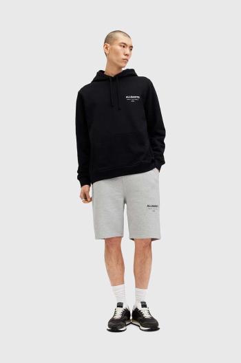 Bavlněné šortky AllSaints UNDRGRND SWEATSHORT šedá barva, M002TC