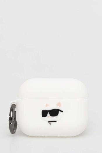 Kryt pro airpods pro Karl Lagerfeld AirPods Pro 2 cover bílá barva