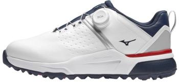 Mizuno Hazard Enerzy BOA White/Dress Blues 44,5 Pánské golfové boty