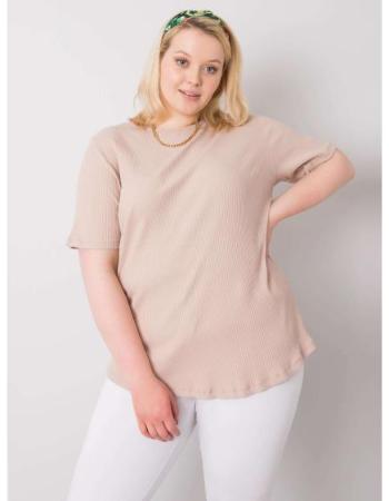 Dámská halenka plus size STELLA béžová