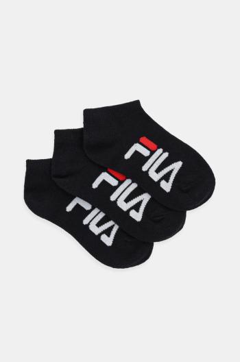 Dětské ponožky Fila (3-pack) černá barva