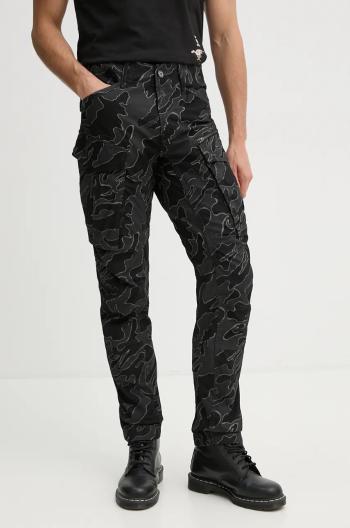 Bavlněné kalhoty G-Star Raw černá barva, přiléhavé, D02190-D553