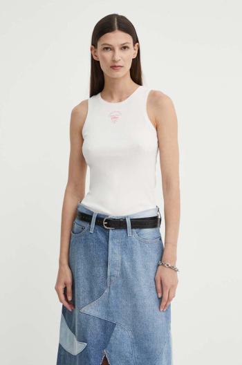 Bavlněný top G-Star Raw šedá barva, D24645-5268