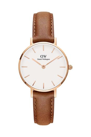 Hodinky Daniel Wellington Petite 28 Durham oranžová barva