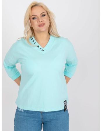 Dámská halenka plus size bavlněná VERY mátová 