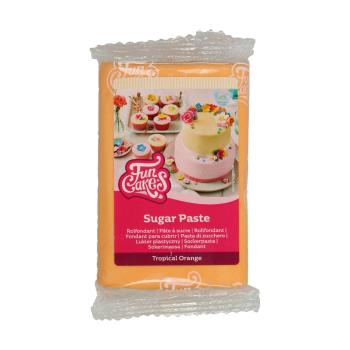 Cakesupplies Oranžový rolovaný fondant (barevný fondán) 250 g