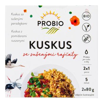 VÝPRODEJ!!!Kuskus se sušenými rajčaty 2x80 g BIO   PROBIO