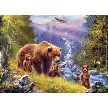 Eurographics Puzzle Grizzly s mláďaty XL 500 dílků (628136255462)