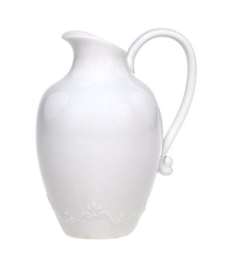 Porcelánový džbán s krajkou Provence lace - 17cm / 640 ml 61085301