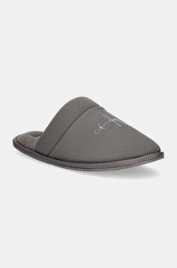 Pantofle Calvin Klein Jeans HOTEL SLIPPER šedá barva, YM0YM01134