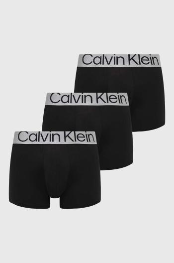 Boxerky Calvin Klein Underwear 3-pack pánské, černá barva