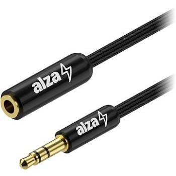 AlzaPower AluCore Audio 3.5mm Jack (M) to 3.5mm Jack (F) 5m černý (APW-CBA3JF05B)