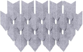 Mega Acoustic DART-PET 12 Pieces White-Gray Absorpční penový panel