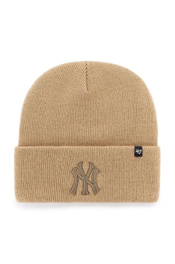 Čepice 47 brand MLB New York Yankees béžová barva, B-HYMKR17ACE-KHL