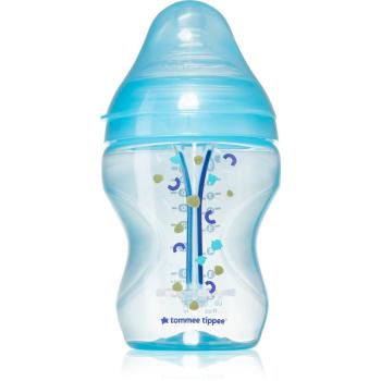 Tommee Tippee Closer To Nature Anti-colic Advanced Baby Bottle cumisüveg Slow Flow Blue 0 m+ 260 ml