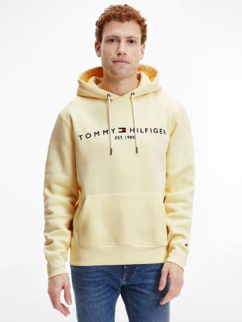 Tommy Hilfiger pánská žlutá mikina Logo Hoody - L (ZHF)