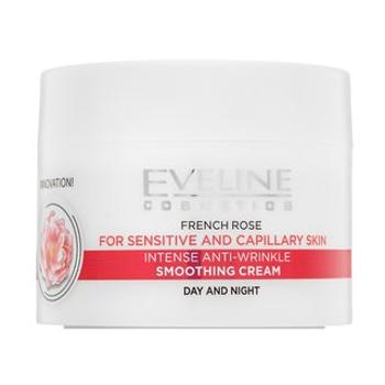 Eveline French Rose Hialuron Smoothing Face Cream hydratačný krém pre všetky typy pleti 50 ml