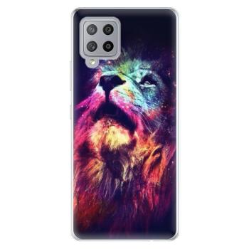 Odolné silikonové pouzdro iSaprio - Lion in Colors - Samsung Galaxy A42