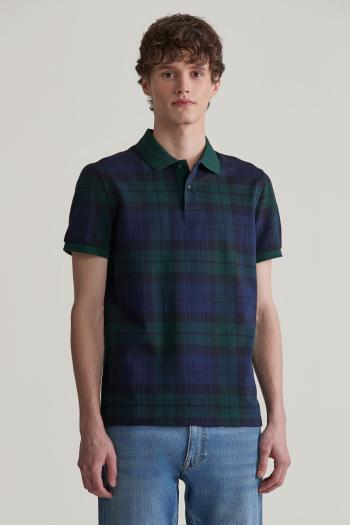 POLOKOŠILE GANT JACQUARD SS POLO TARTAN GREEN