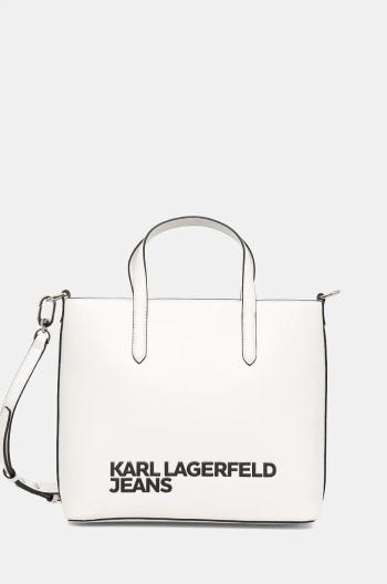 Kabelka Karl Lagerfeld Jeans bílá barva, 246J3064