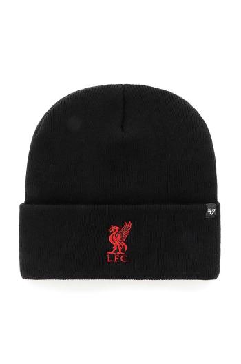 Čepice 47brand EPL Liverpool FC černá barva, EPL-HYMKR04ACE-BKF