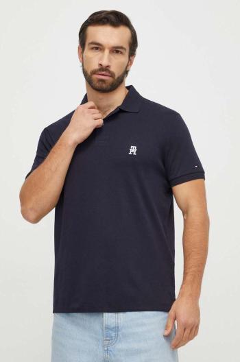 Bavlněné polo tričko Tommy Hilfiger tmavomodrá barva, MW0MW33579