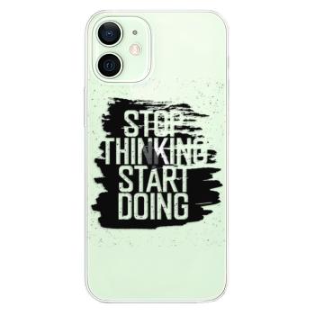 Odolné silikonové pouzdro iSaprio - Start Doing - black - iPhone 12 mini