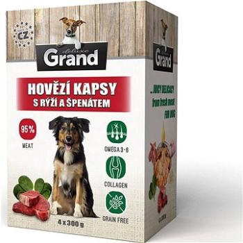 Grand deluxe hovězí s rýží a špenátem 4 × 300 g (8594029444379)