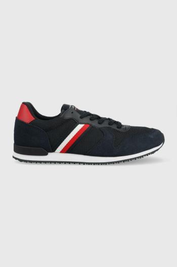 Sneakers boty Tommy Hilfiger ICONIC MIX RUNNER tmavomodrá barva, FM0FM04733