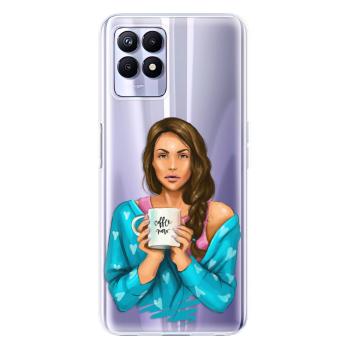 Odolné silikonové pouzdro iSaprio - Coffe Now - Brunette - Realme 8i