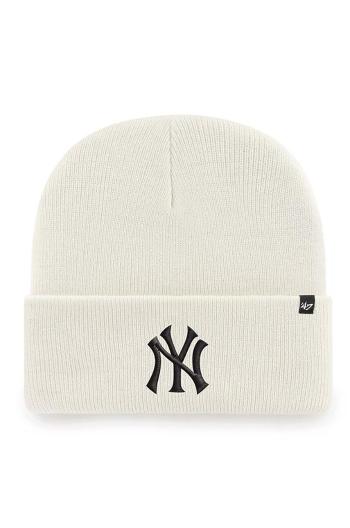 Čepice 47 brand MLB New York Yankees béžová barva, z husté pleteniny, B-HYMKR17ACE-NTD