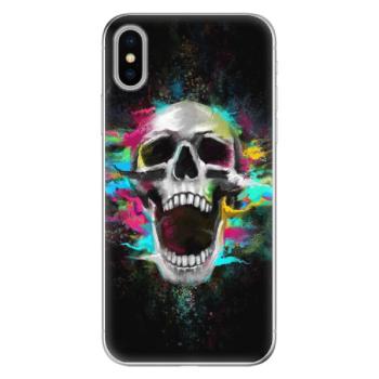 Odolné silikonové pouzdro iSaprio - Skull in Colors - iPhone X