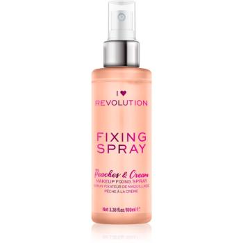 I Heart Revolution Fixing Spray fixačný sprej na make-up s vôňou Peaches & Cream 100 ml