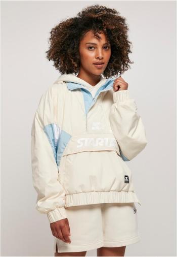 Ladies Starter Colorblock Halfzip Windbreaker palewhite/icewaterblue - XS