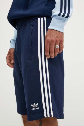 Bavlněné šortky adidas Originals 3-Stripes tmavomodrá barva, IM9424