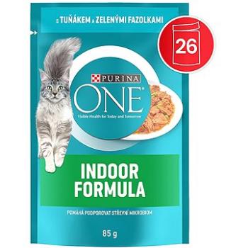 Purina One Adult mini filetky s kuřetem a zelenými fazolkami ve šťávě 26 ×85 g (7613287902955)