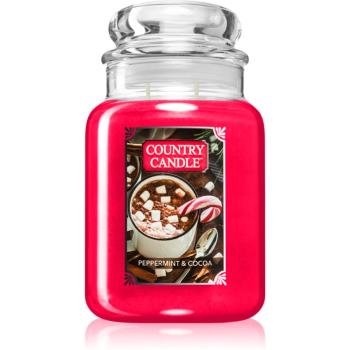 Country Candle Peppermint & Cocoa vonná sviečka 737 g