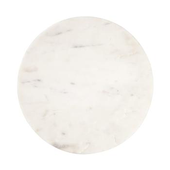 MARBLE Mramorový tác 30 cm - bílá