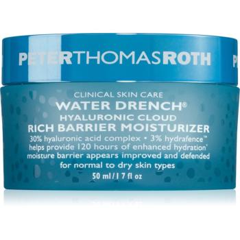 Peter Thomas Roth Water Drench Hyaluronic Cloud Rich Barrier Moisturizer bohatý hydratační krém pro obnovu kožní bariéry 50 ml