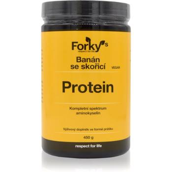 Forky’s Protein rostlinný protein příchuť Banana with Cinnamon 450 g