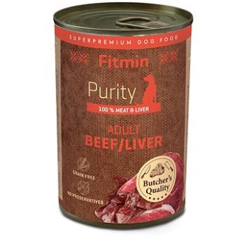 Fitmin Purity Konzerva hovězí s játry pro psy 400 g (8595237018840)